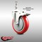 Service Caster 5 Inch 316SS Red Polyurethane Swivel 12mm Stem Caster Total Lock Brake SCC SCC-SS316TSTTL20S514-PPUB-RED-M1215 - alternate 4